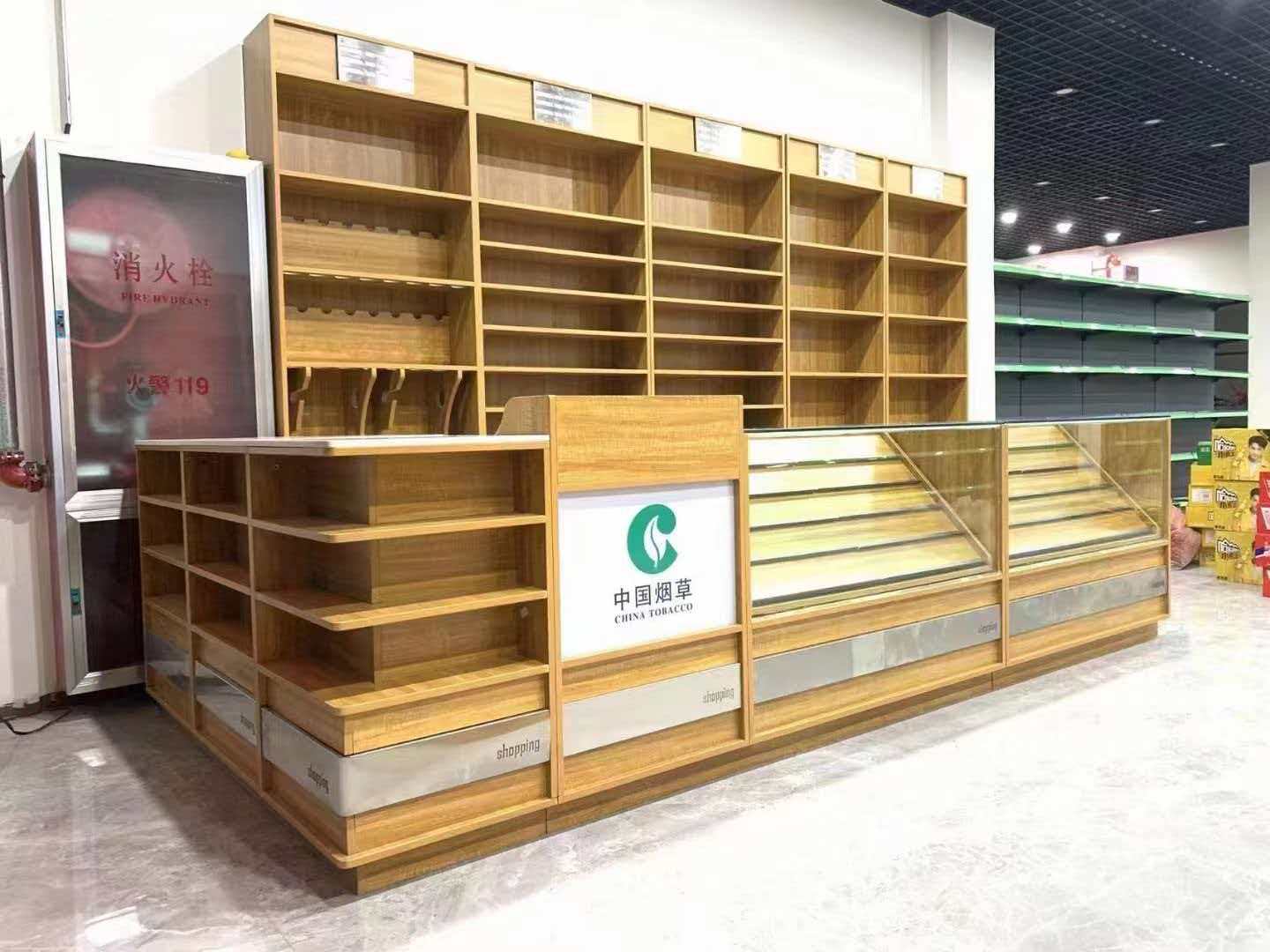 立山区烟酒柜果蔬货架 - 方案